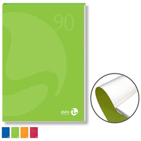 Blocco Notes Collato Lato Corto A4 90gr 80fg 10mm Copertina 250gr - Foto 1
