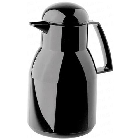 Thermos Top In Hochglaenzendem Duro Plastica Con Tappo A Vite, Nero, 1l - Foto 1