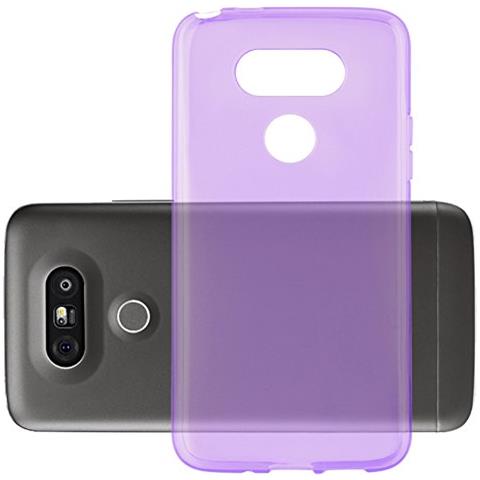 Custodia Compatibile Con Lg G5 In Viola Trasparente - Coperchio Protettivo In Silicone Tpu Flessibile - Foto 1