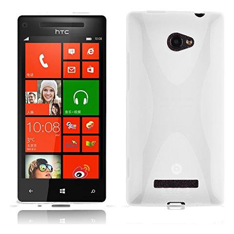 Custodia Compatibile Con Htc 8x In Magnesio Bianco - Coperchio Protettivo In Silicone Tpu Flessibile - Foto 1