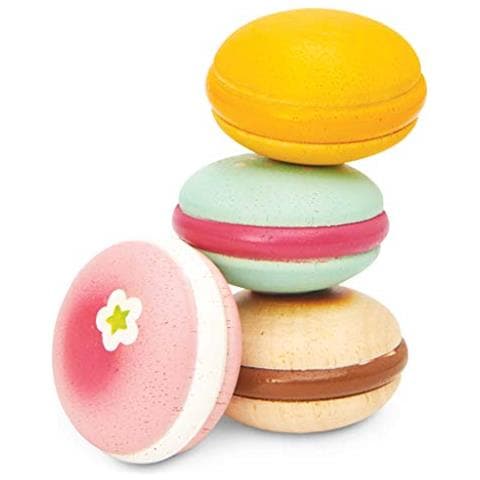 -set Di Legno In Francesi Maccheroni Per Patisserie Tortecoloremacaroons Gioco Di Legno Food Baking - Foto 1