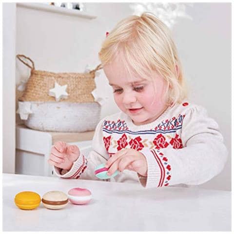 -set Di Legno In Francesi Maccheroni Per Patisserie Tortecoloremacaroons Gioco Di Legno Food Baking - Foto 2