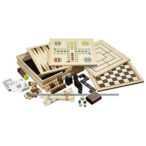 Compendio Di Giochi In Legno - 30 Cm (8 Giochi) Di,  - Foto 1