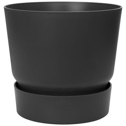 Vaso Per Fiori Rotondo Greenville 40 - Esterno - Ø 39 X H 36,8 Cm - Nero Vivente - Foto 2