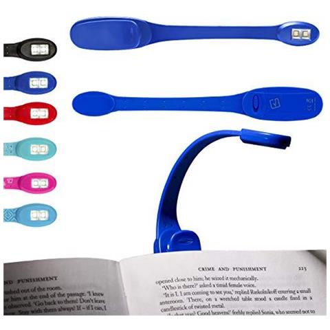 Flexilight Xtra Booklight Flessibile Della Clip Del Portable Led Di Lettura Regalo Dellamante Della Luce Del Libro (blu)  - Foto 1