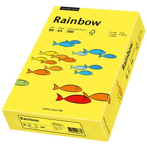 Rainbow A4 500er, A4 (210×297 mm) , Universale, Opaco, Giallo, ECF - Foto 1