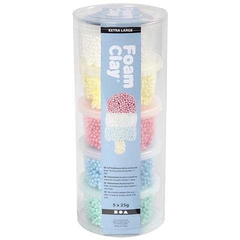 Set Per Modellare Foam Clay® Colori Pastel - 5 X 25 G - Foto 1