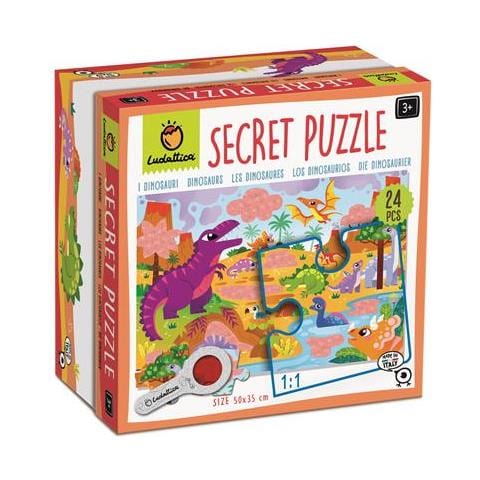 LDT21863 Puzzle da 24 Pezzi - Secret Puzzle: I dinosauri - Foto 1