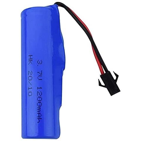 1 Pezzo Batteria Lipo 1s Da 3.7v 1200mah Con Connettore Sm Plug Per Rc Auto Off Road Camion - Foto 3