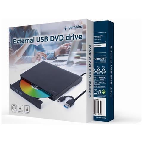 Dvd-usb-03 Lettore Di Disco Ottico Dvdrw Nero - Foto 2