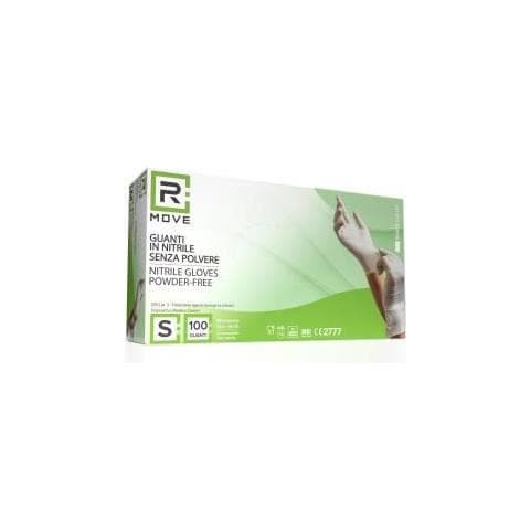 Guanti Nitrile Bianco Uso Medico senza Polvere Conf. da 100 pz Tg. S - Foto 1