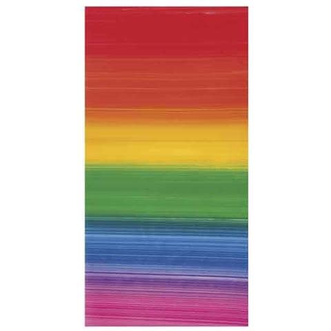 Foglio Di Cera Arcobaleno 20 X 10 Cm - Strisce Orizzontali - Foto 1