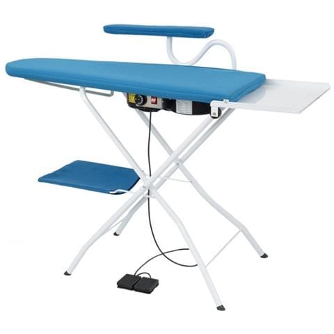 Asse Da Stiro Professionale As01 Piano Riscaldato Aspirante Soffiante 112x42 Cm Stabiletermostato Regolazione Temperatura Altezza Regolabile Braccetto Stiramaniche [classe Di Efficienza Energetica A++] - Foto 1