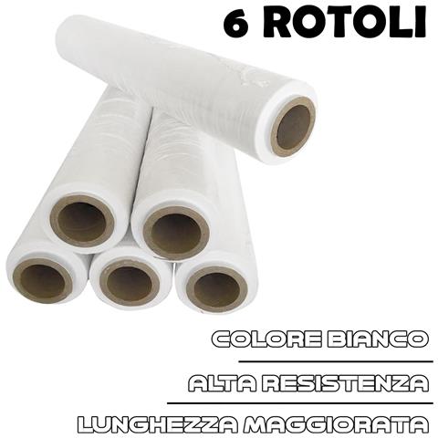 Film Estensibile Pellicola Bianco Bianca Coprente Industriale Stringere Pallet - Foto 1