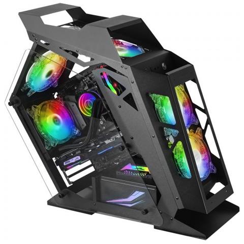Case PC MC61 Tower PC ATX / Micro-ATX / Mini-ITX 2 Porte USB 3.2 Gen 1 (3.1 Gen 1) Tipo A / USB 2.0 Colore Nero - Foto 3