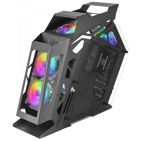 Case PC MC61 Tower PC ATX / Micro-ATX / Mini-ITX 2 Porte USB 3.2 Gen 1 (3.1 Gen 1) Tipo A / USB 2.0 Colore Nero - Foto 1