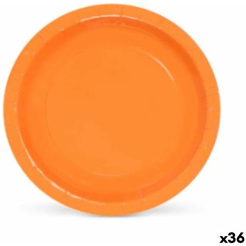 Set Di Piatti Algon Monouso Cartone Arancio (36 Unità) - Foto 1