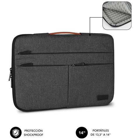 SUBLS-AP36001 borsa per laptop 35,6 cm (14") Custodia a tasca Grigio - Foto 2