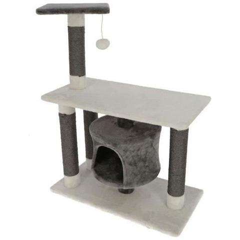 Albero Tiragraffi Per Gatti Jade Darklight Bianco Grigio 96 Cm - Foto 1