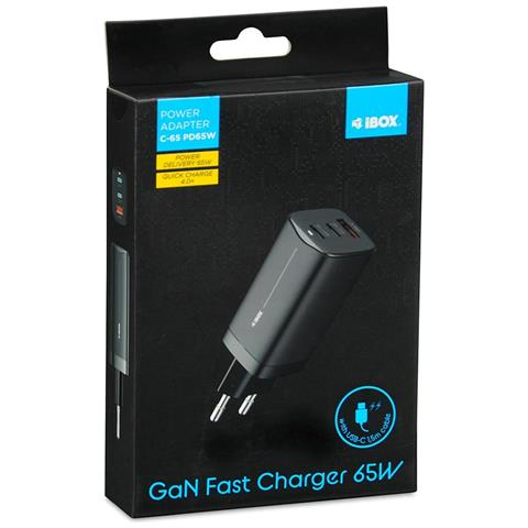 Cavo Caricabatterie C-65 Gan Pd65w Nero - Foto 1