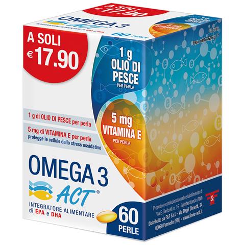 Omega 3 Act Per La Normale Funzione Cardiaca 60 Perle - Foto 1