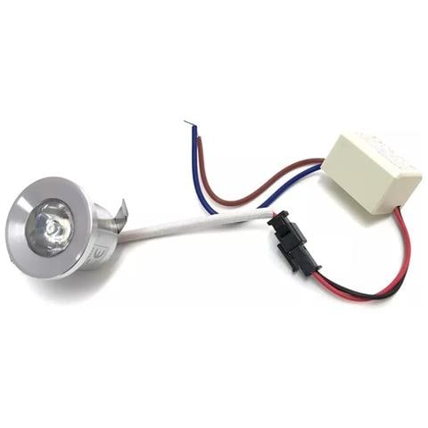 Kit 5 Faretti Luce Verde Faretto Led A Incasso 1 Watt Trasformatore Silver P31 - Foto 2