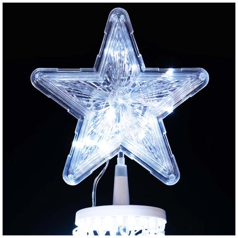 Albero Natale Luminoso Colore Bianco Freddo 753 Led 280cm Decorazione Per Estern - Foto 5