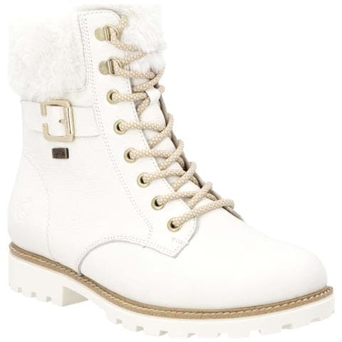 White Casual Closed Ladies Mid Height Boots Stivaletti Pelle Scarpe Donna Bianco Eu 38, D8481-80 - Foto 1