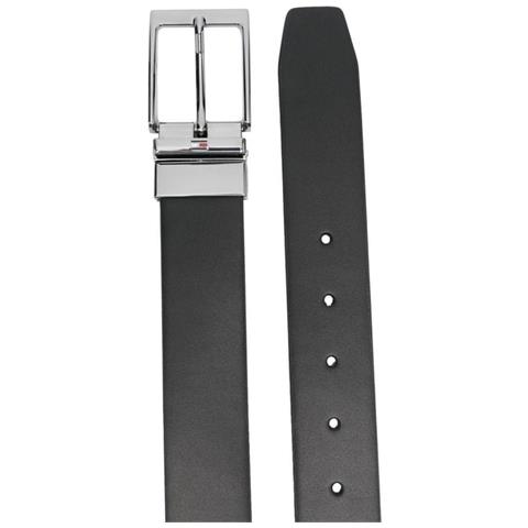 Layton Reversible Belts Cintura Pelle Accessori Uomo Nero Eu 85, Am0am10790 Bds - Foto 2