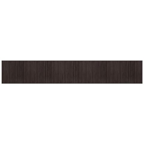 Tappeto Rettangolare Marrone Scuro 80x500 Cm In Bambù - Foto 2