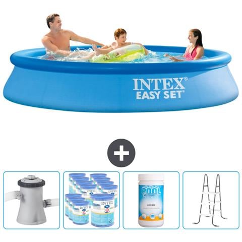 Piscina Fuori Terra - In Giro - 305x305x61 Cm - Blu - Include Accessori Coordinati Cb96 - Foto 1