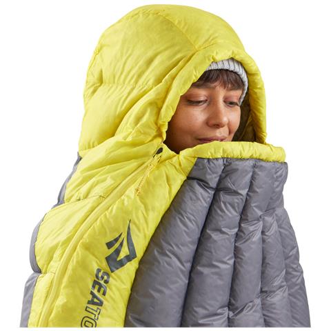 ASL041071-331703 sacco a pelo Sacco mummia Grigio, Giallo - Foto 2