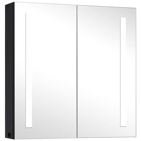 Lusso Casadino -  Armadietto Bagno Con Specchio E Led 60x14x62 Cm - Foto 1