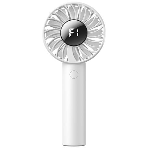 Ventilatore Palmare Portatile A 5 Velocità Con Display Digitale White - Foto 1