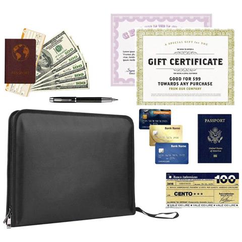 Borsa Portadocumenti Impermeabile - Portadocumenti Portatile A Fisarmonica (25x17 Cm) - Foto 4