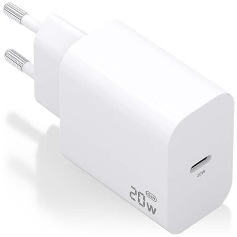 A110-0938 Caricabatterie per dispositivi mobili Fotocamera, GPS, MP3, MP4, Telefono cellulare, Computer portatile, Smartphone, Tablet, Universale Bianco AC Ricarica rapida Interno - Foto 1