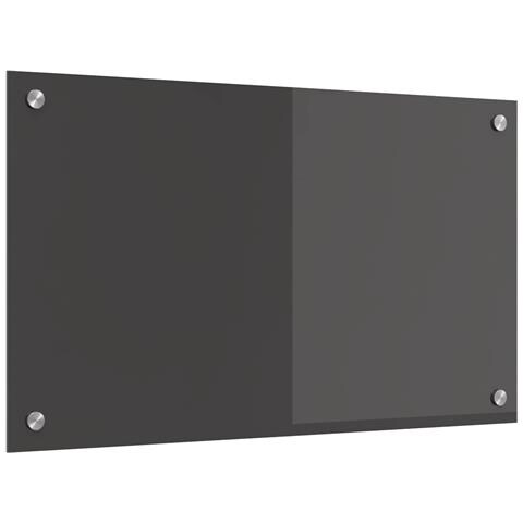 Schienale Cucina Grigio Scuro 70x40x0,6 cm in Vetro Temperato di - Foto 1