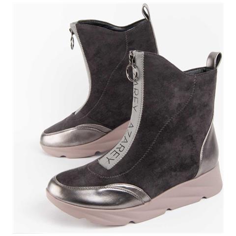 Stivale Con Zeppa Calig6 Grigio. - Foto 1