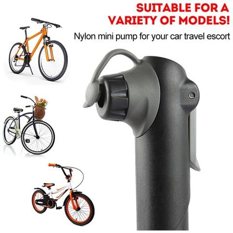 Mini Pompa Per Bicicletta Portatile Nera - Gonfiatore Ad Alta Pressione Per Bici, Moto, E Scooter Elettrici - Foto 6