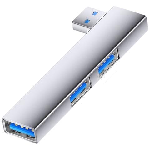 Adattatore Hub Usb Con Porte Multiple: Usb A Doppio Usb 2.0 + Usb 3.0 Per Dispositivi Type-c Silver - Foto 1
