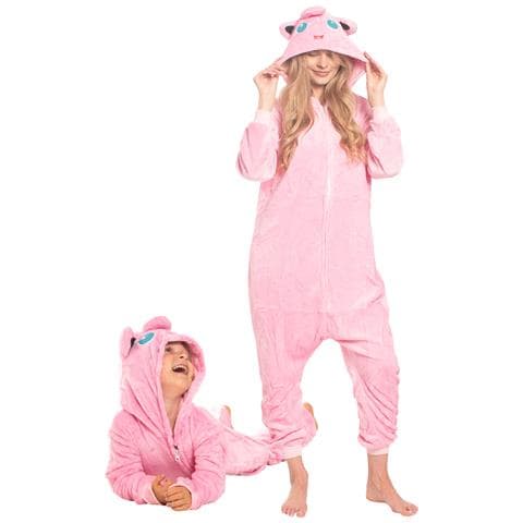 Pigiama Da Donna Costume Kigurumi Onesie Jiggly Puff Pokemon Rosa 165-175 L - Foto 8
