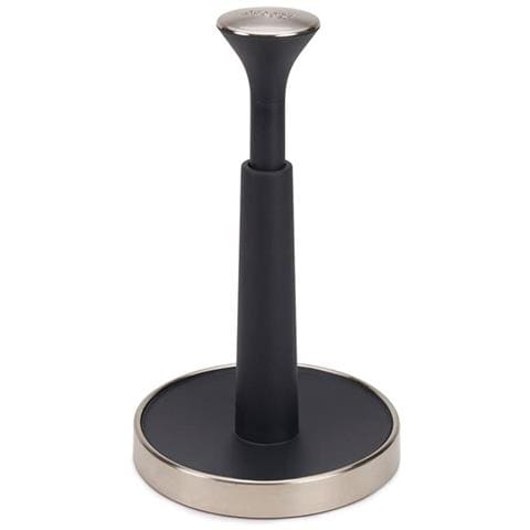 Portarotolo Push And Tear Facile Da Strappare Coperchio Superiore A Molla Base Antiscivolo Colore Grigio Scuro Design Pratico E Funzionale - Foto 1