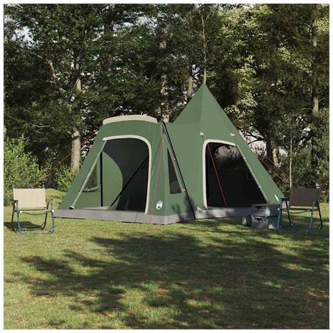 Tenda Teepee con tetto Verde 545 x 450 x 295 cm - Foto 2