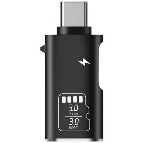 Lettore Di Schede Micro-sd A Usb-c Trasferimento 5 Gbps Con Ricarica Usb-c 10w, Nero - Foto 2
