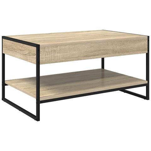 Tavolino da salotto Sonoma 80 x 50 x 40 cm Legno multistrato - Foto 1