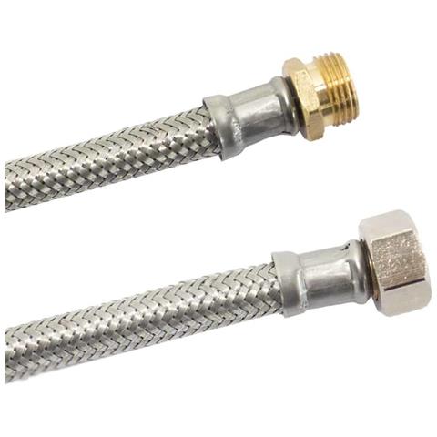 Tubo Flessibile Armato In Acciaio Inox Dn8 3/8 - Foto 1