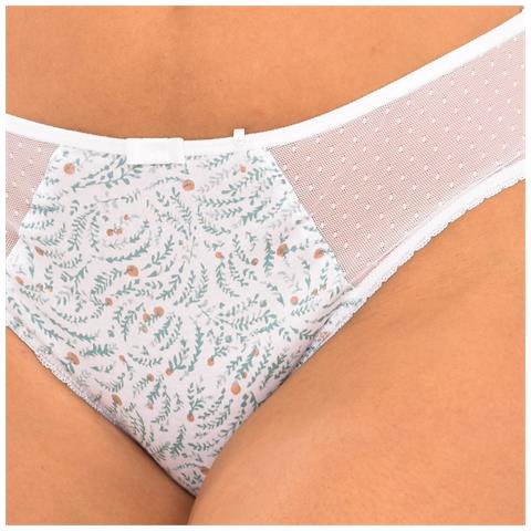Slip Da Donna Con Tulle Plumetis, Generoso Cotone Biologico D0asg - Foto 3