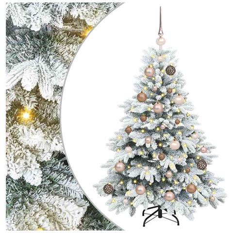 Albero di Natale artificiale con 150 LED Bianco 120 cm PE e PVC - Foto 1