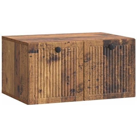 Mobile Porta TV da Muro Legno antico 59,5 x 41 x 30 cm - Foto 1