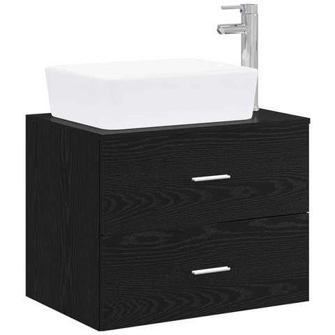 Set di mobili per il bagno Rovere Nero Legno ingegnerizzato - Foto 1